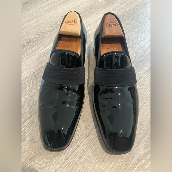 TOM FORD Black Patent Leather Slip On Formal Loafers - Picture 2 of 8